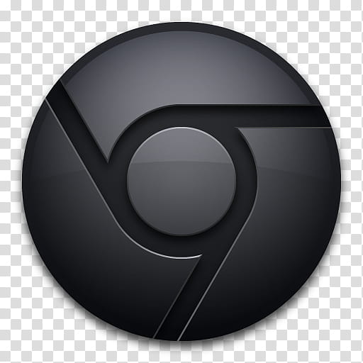 Chrome Icon Blue Black MkII, ChromeBlackSolo, Google.