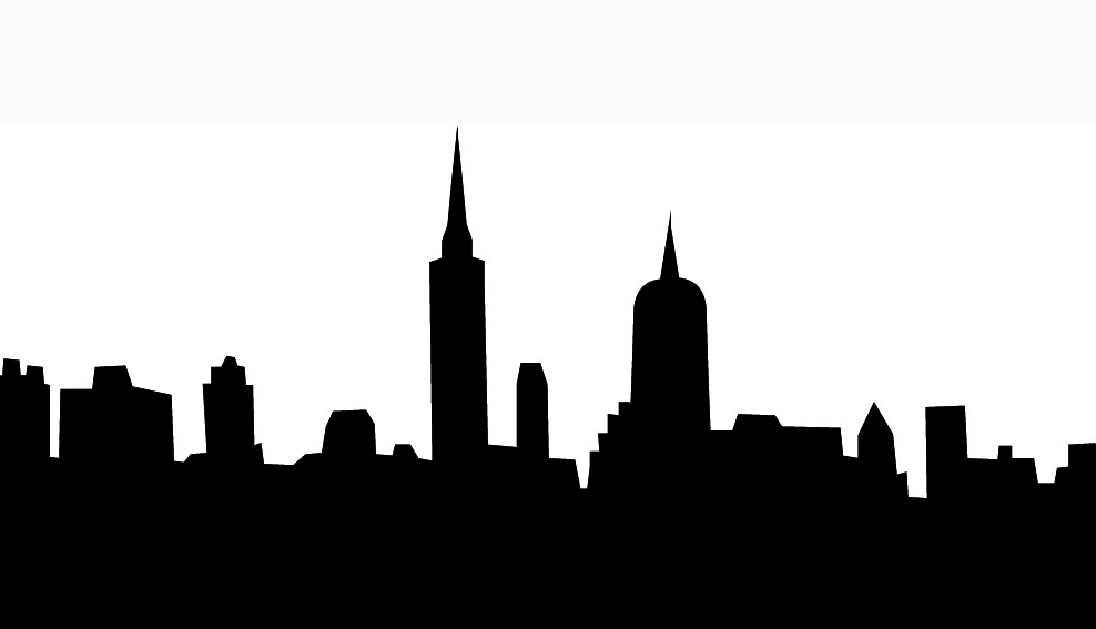 City Building Clipart Black And White.