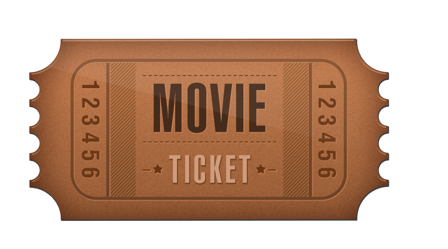 Ticket Cinema Film.