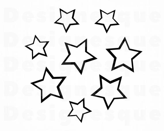 Star Circle SVG, Stars Svg, Stars Clipart, Stars Files for Cricut, Stars  Cut Files For Silhouette, Stars Dxf, Stars Png, Eps, Stars Vector.