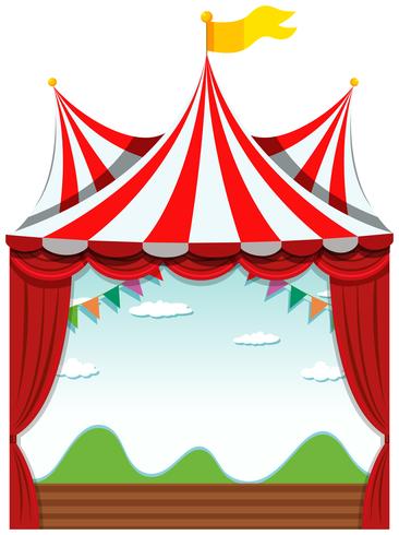 An isolated circus banner.