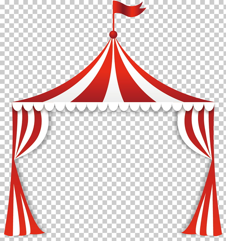 Circus Tent , Circus tent, red and white tent illustration.