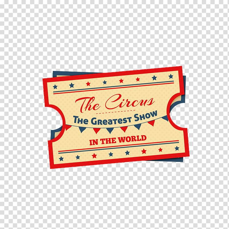 Ticket Circus, Retro Design Circus Tickets transparent background.