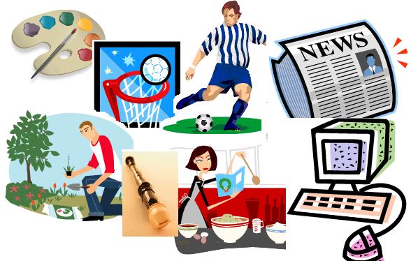 Club activities clipart.