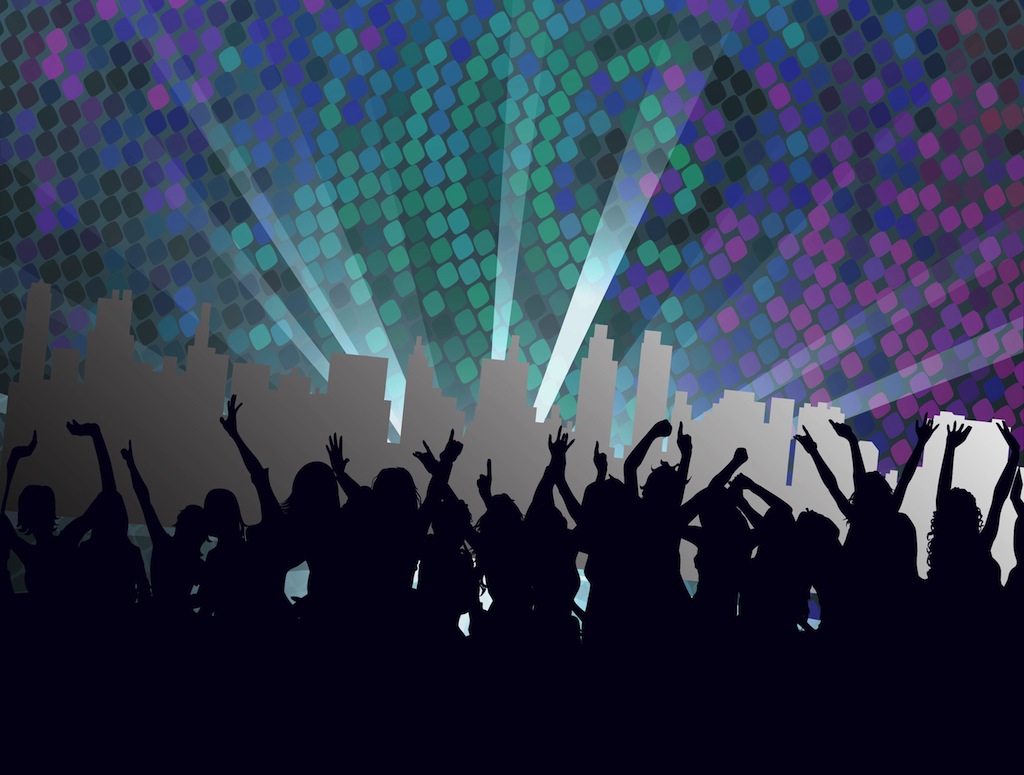 11 Night Club Vector Art Images.