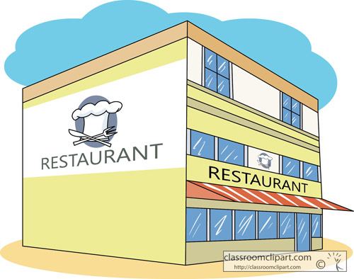 Restaurant Building Clipart.