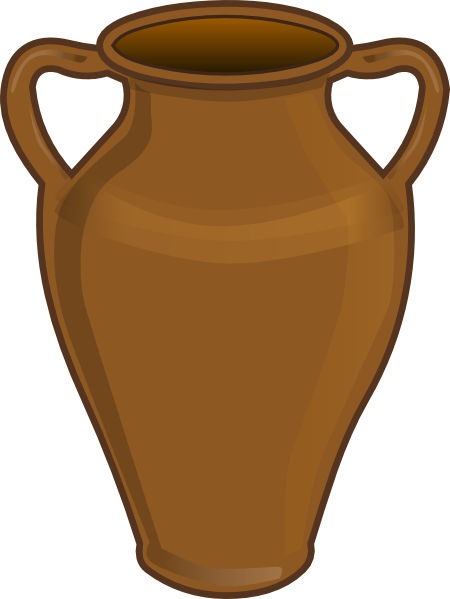 Clay jar clipart.