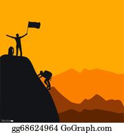 Mountain Climbing Clip Art.