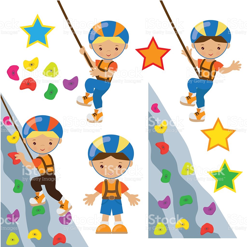 Rock Climbing Wall Clip Art, Vector Images & Illustrations.