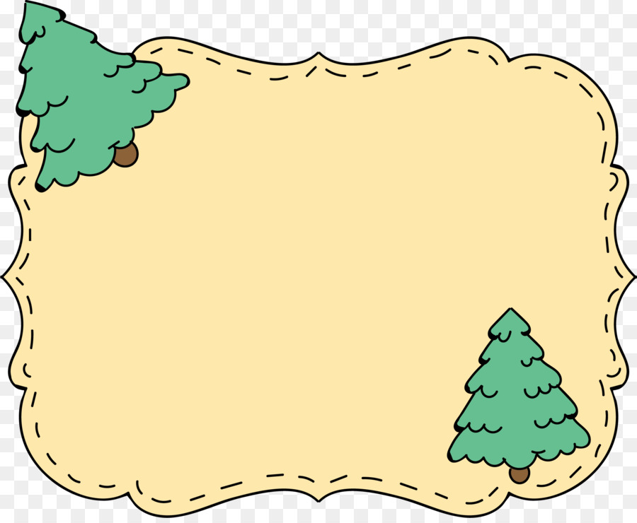 Christmas Tree Border png download.