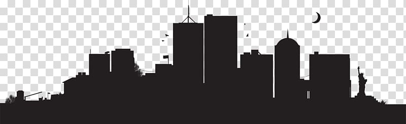 New York City Skyline , City Landscape transparent background PNG.