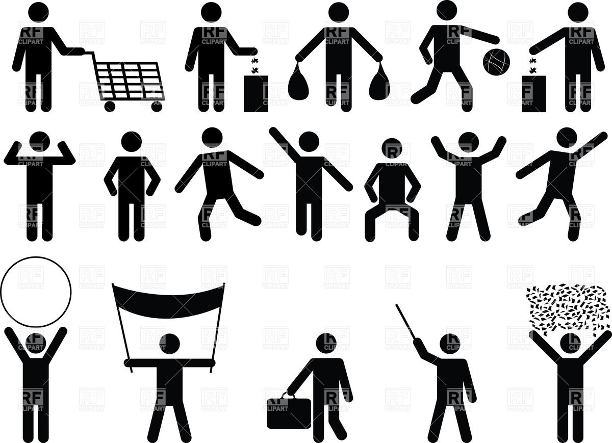 Human pictograms.