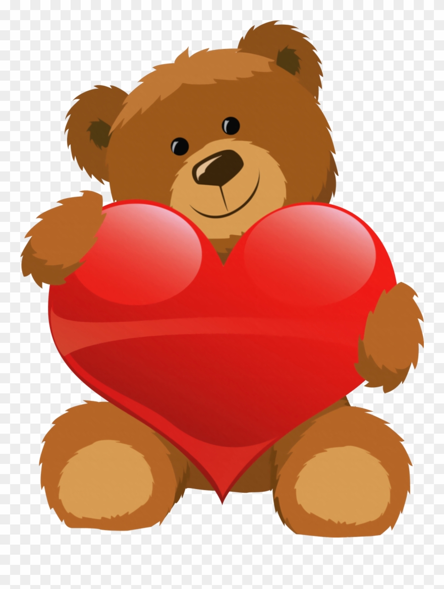 Cute Bear With Heart Png Clipart Pictureu200b Gallery.