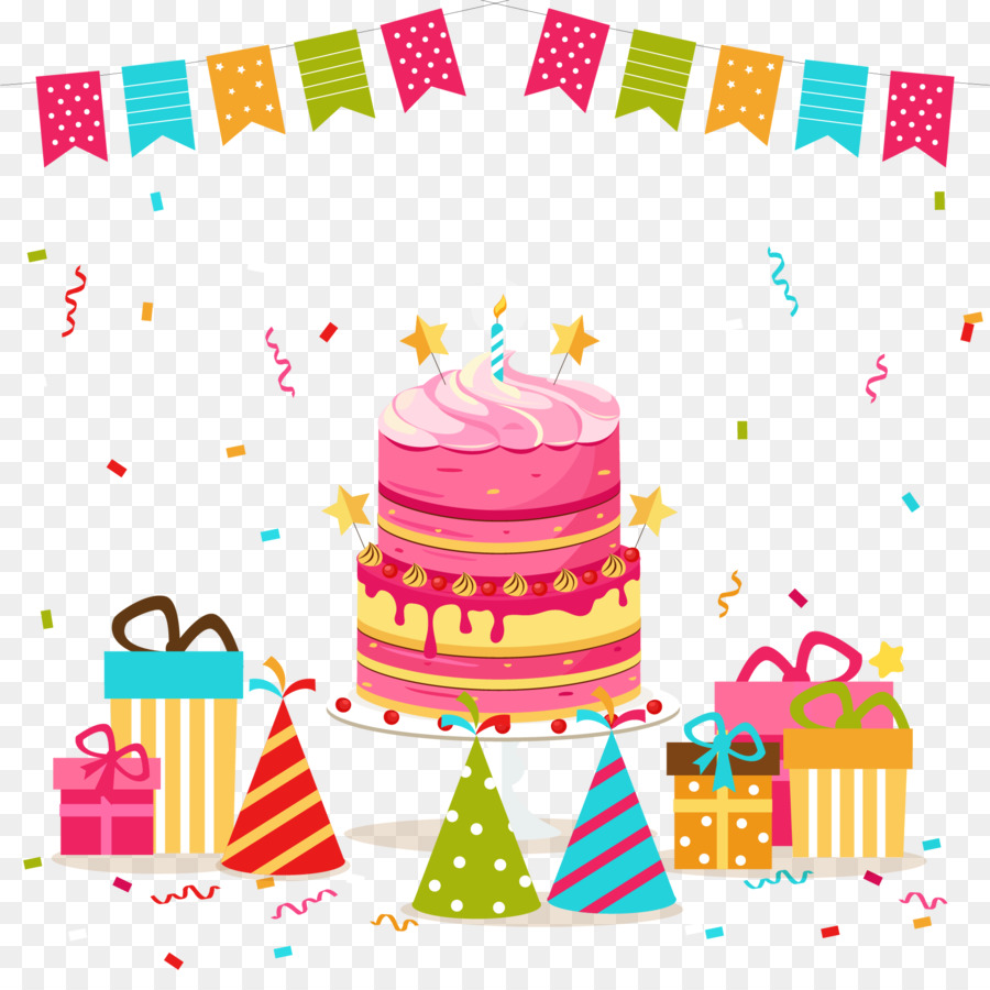 Birthday Cake Cartoon clipart.