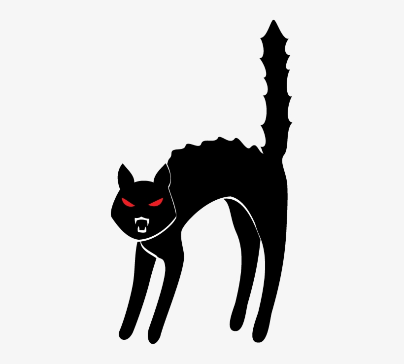 Halloween Black And White Halloween Cat Clipart Black.