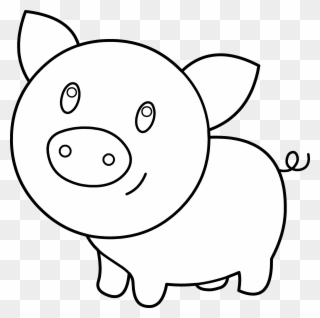 Free PNG Pig Black And White Clip Art Download.