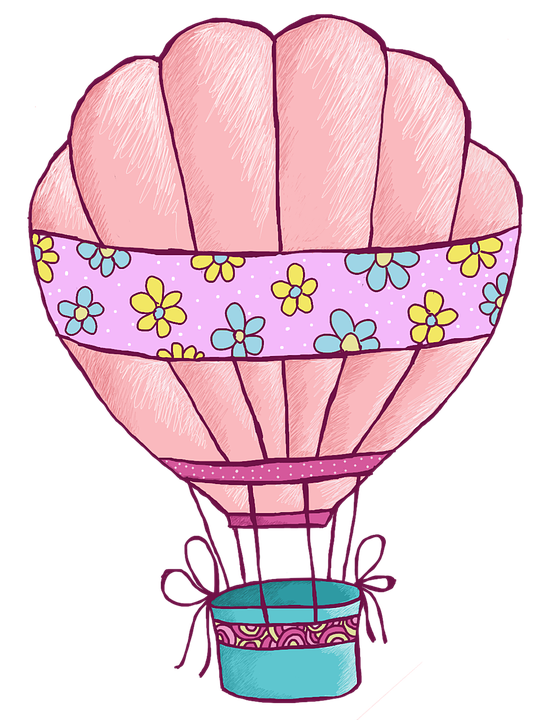 Hot Air Balloon Clip Art Design.