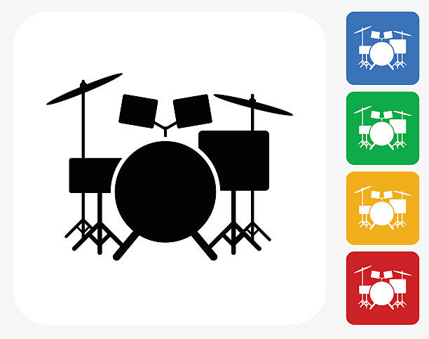 Best Drum Set Illustrations, Royalty.