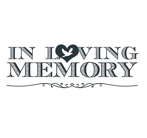 In Loving Memory Word Art.