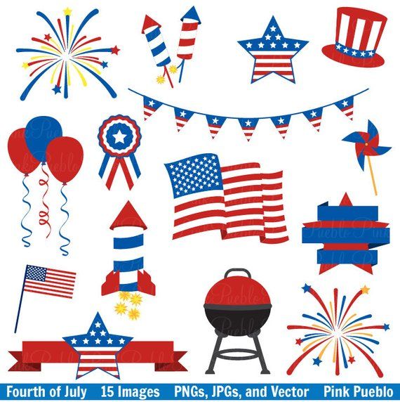 Fourth of July Clip Art Clipart, 4th of July Clip Art Clipart.