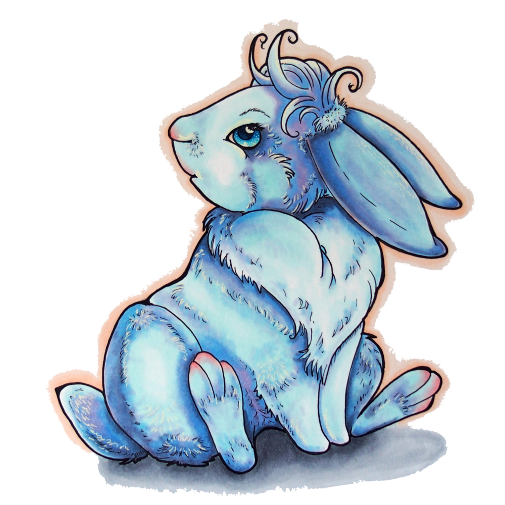 Blue Fever Rabbit.