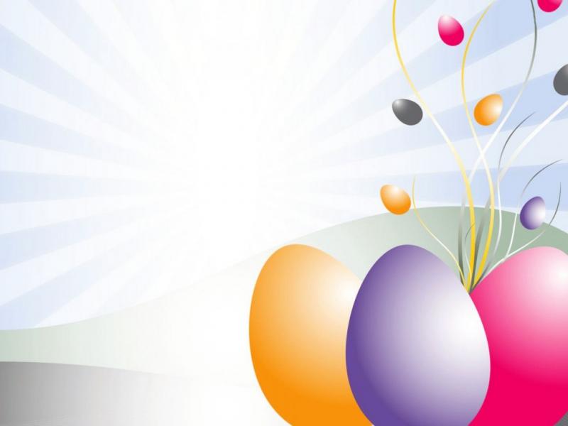 PPT Easter Eggs Clipart 3D Design PPT Wallpaper Backgrounds.