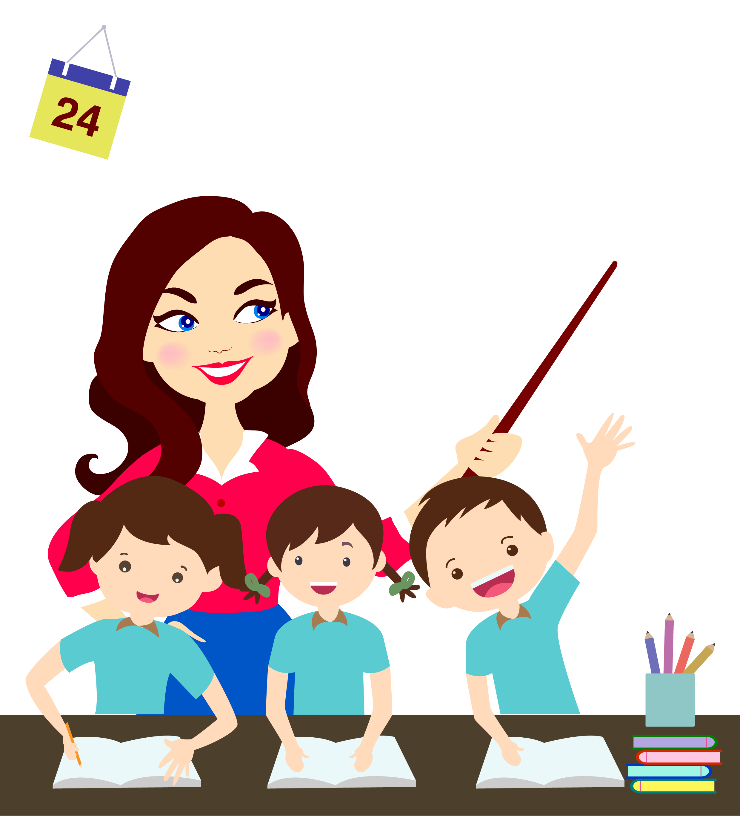 Teachers download free clipart with a transparent background.