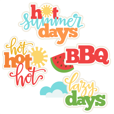 Summer Titles SVG scrapbook cut file cute clipart files for.