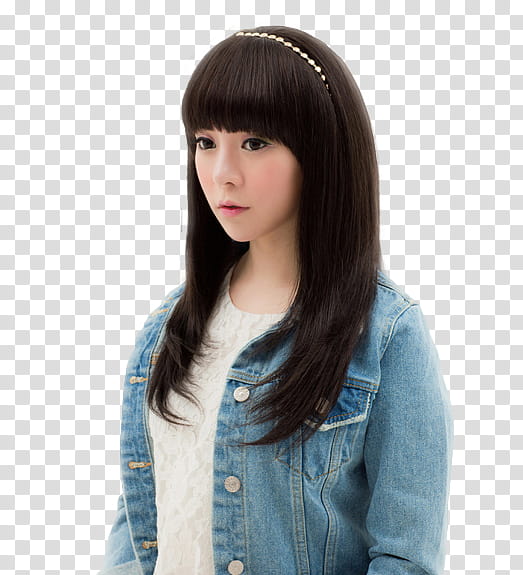 RENDER Ulzzang Girl, woman wearing blue denim jacket.