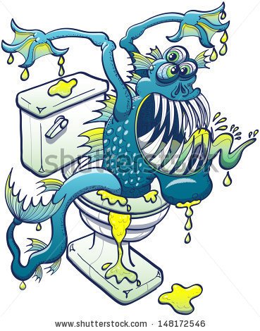 Clipart Dirty Toilet Water.