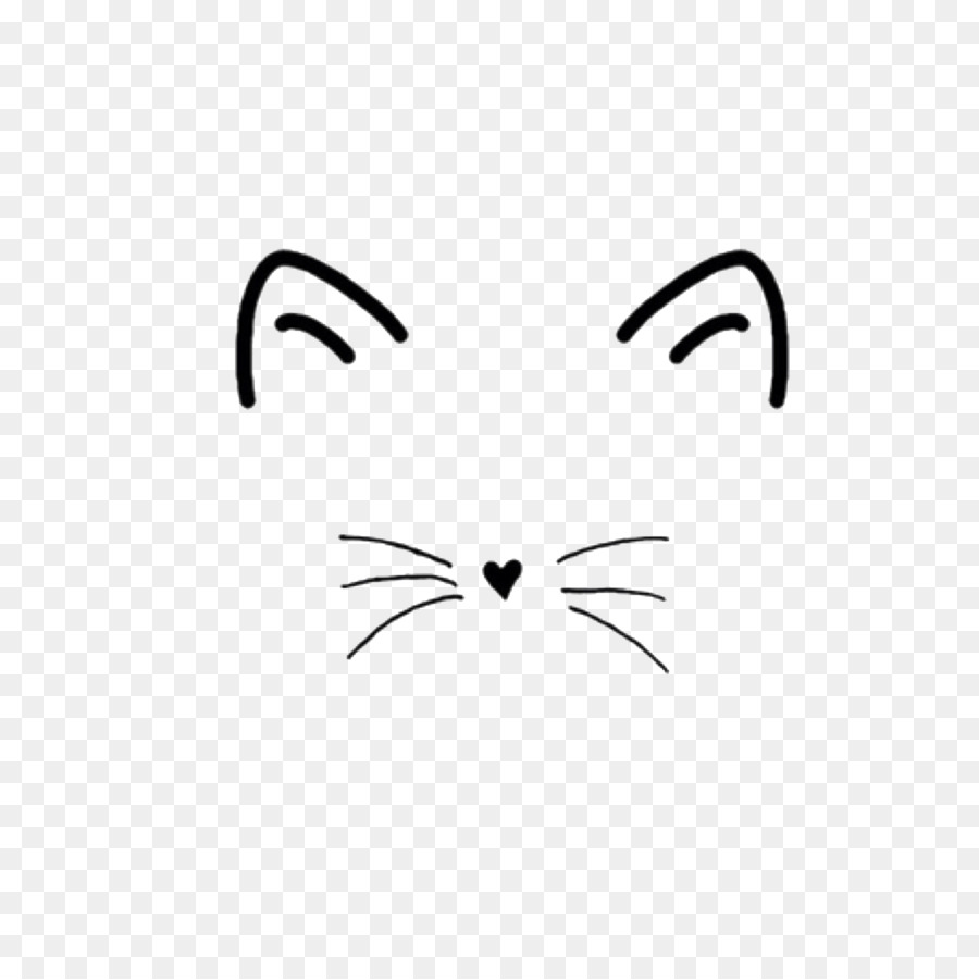 Cat Nose And Whiskers Clipart.