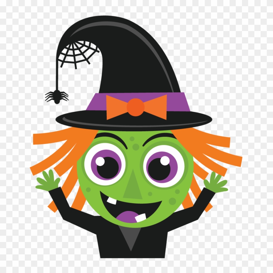 Halloween Witch Svg Scrapbook Cut File Cute Clipart.