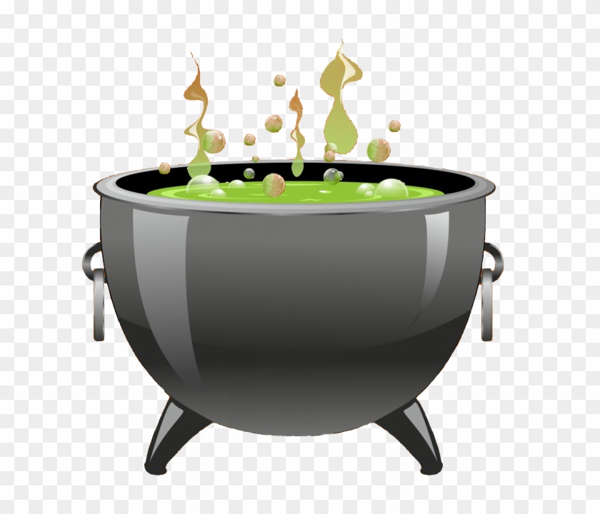 Witch Pot Halloween Clipart.