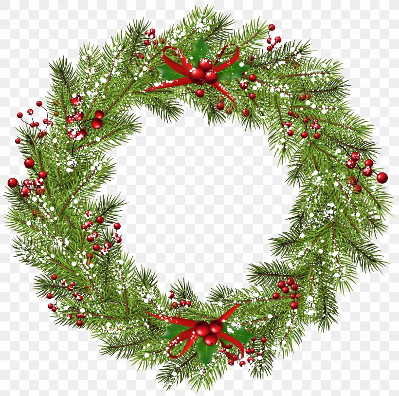 Wreath Christmas Clip Art, PNG, 3000x2976px, Christmas.