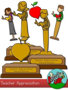 Teacher Appreciation Award Clip art.