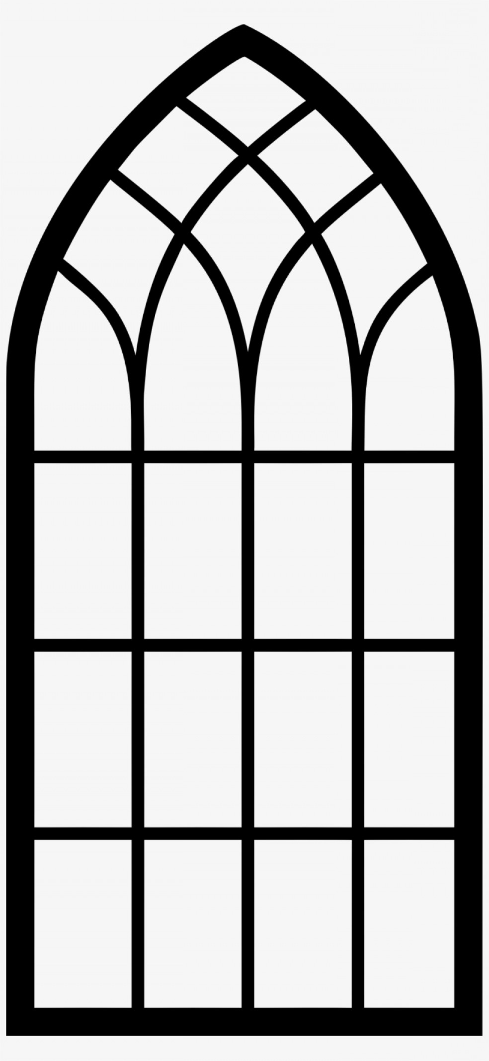 Uqattieqchurch Window Arch Window Clipart Silhouette.