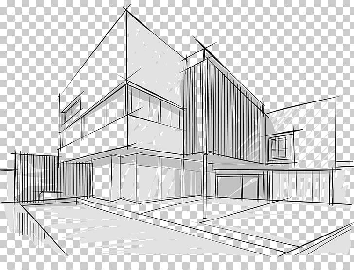 Architecture Drawing Building Sketch, building PNG clipart.