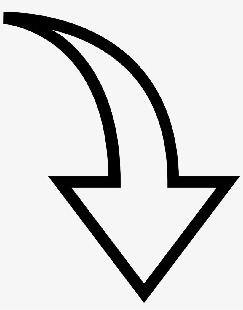 Vector Stock Clipart Arrow Pointing Down.