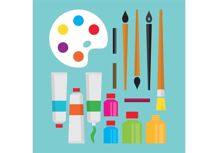 Art Supplies Vectors.