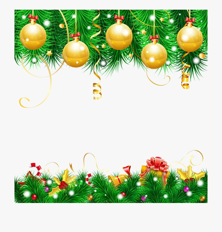 Clipart Transparent Background Merry Christmas Decoration.