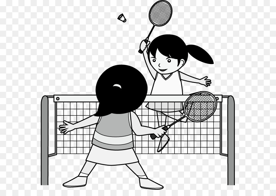 Badminton Cartoon clipart.