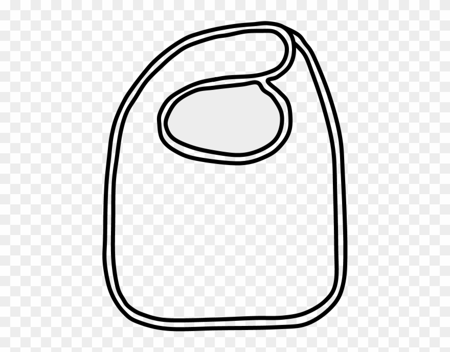 Bib, Black And White, Png.