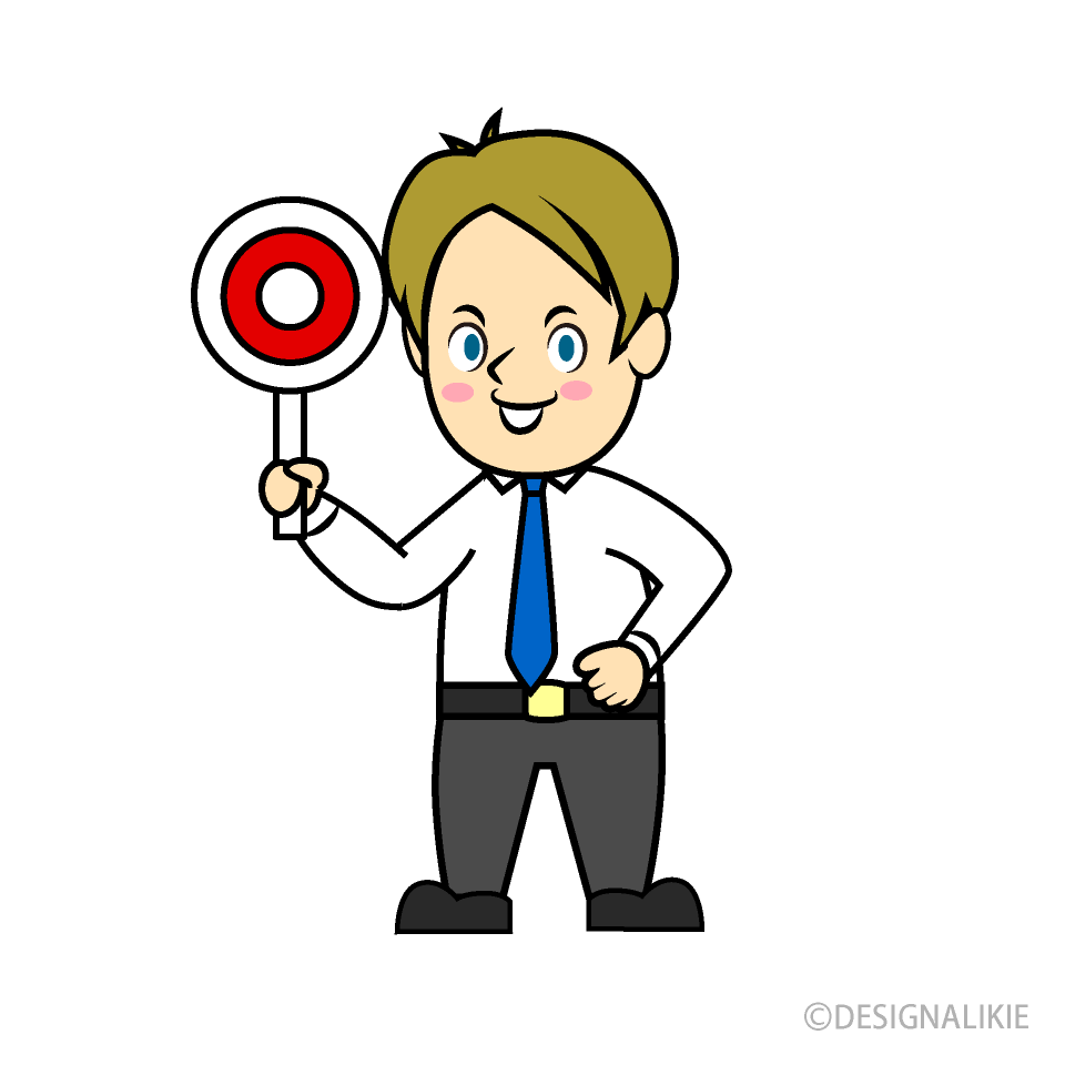 Free Correct Businessman Clipart Image｜Illustoon.