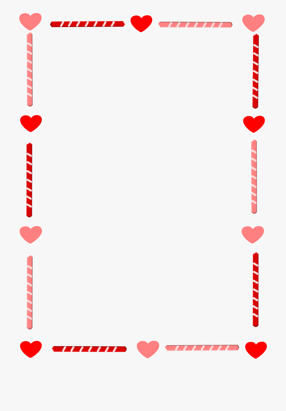 Heart Border Clipart Heart And Candy Border.