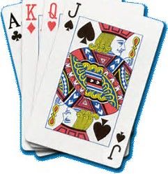 Image result for bridge cards clip art.