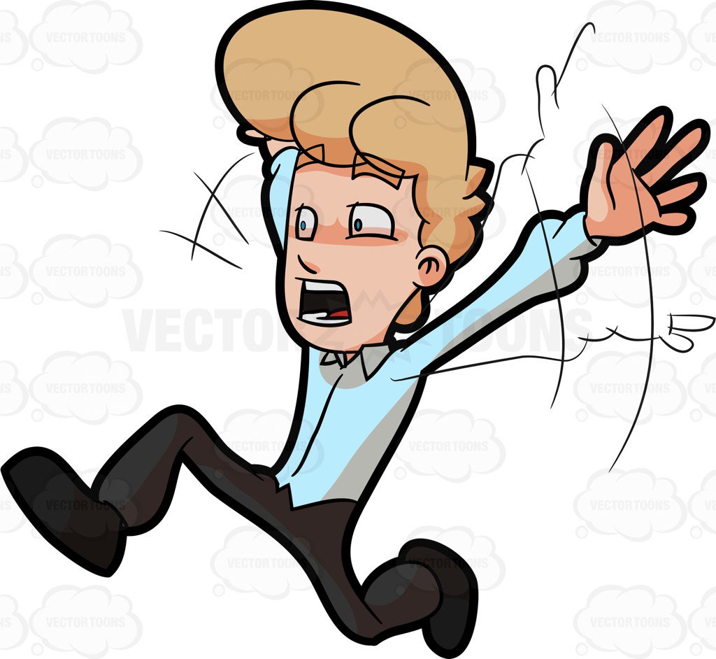 Cartoon Person Running Clipart.