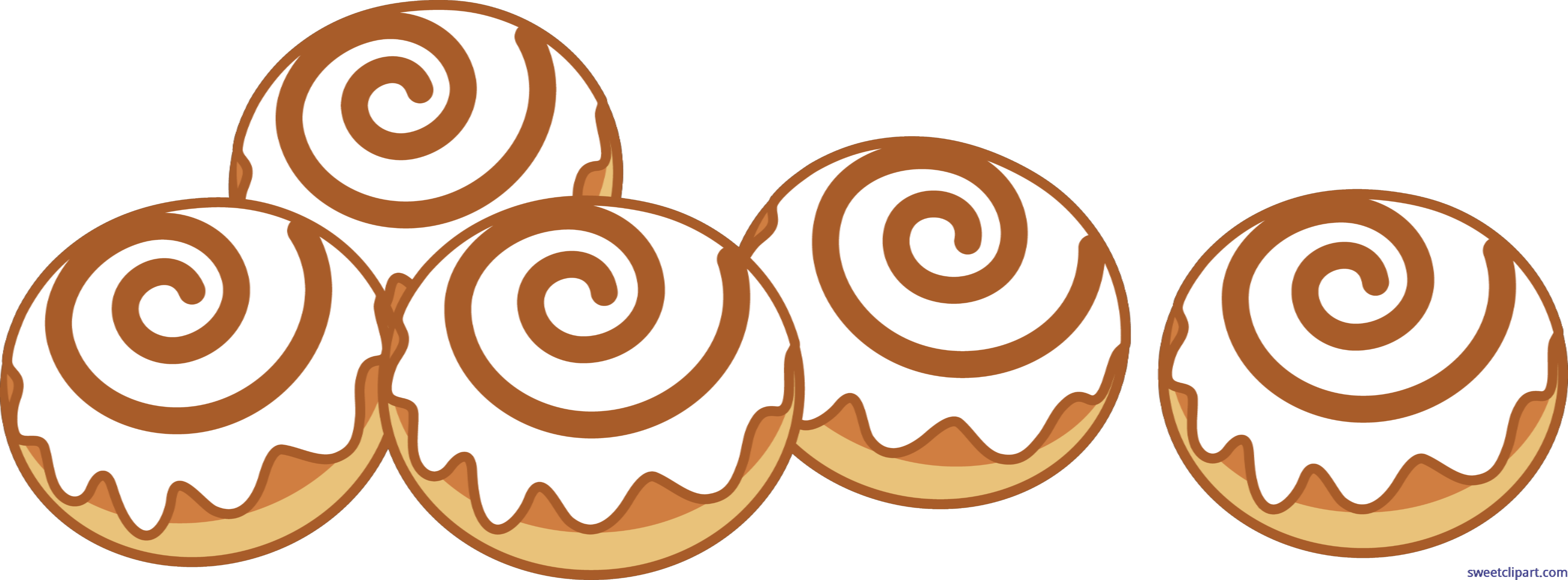 Cinnamon Rolls Set 5 Clip Art.