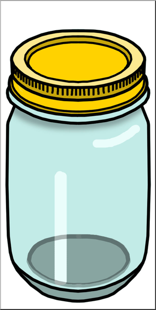 Clip Art: Food Containers: Jar Color I abcteach.com.