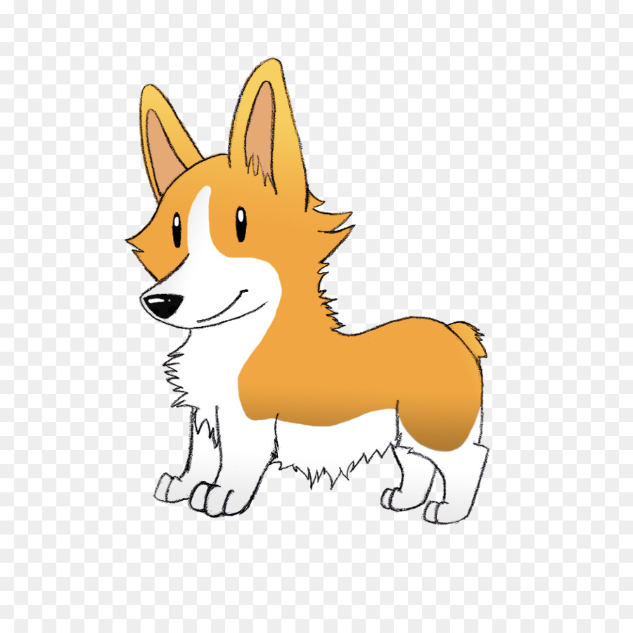 Corgi Cartoon clipart.