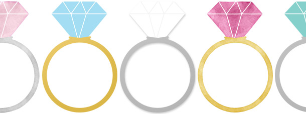 Engagement Rings Clipart Pack.